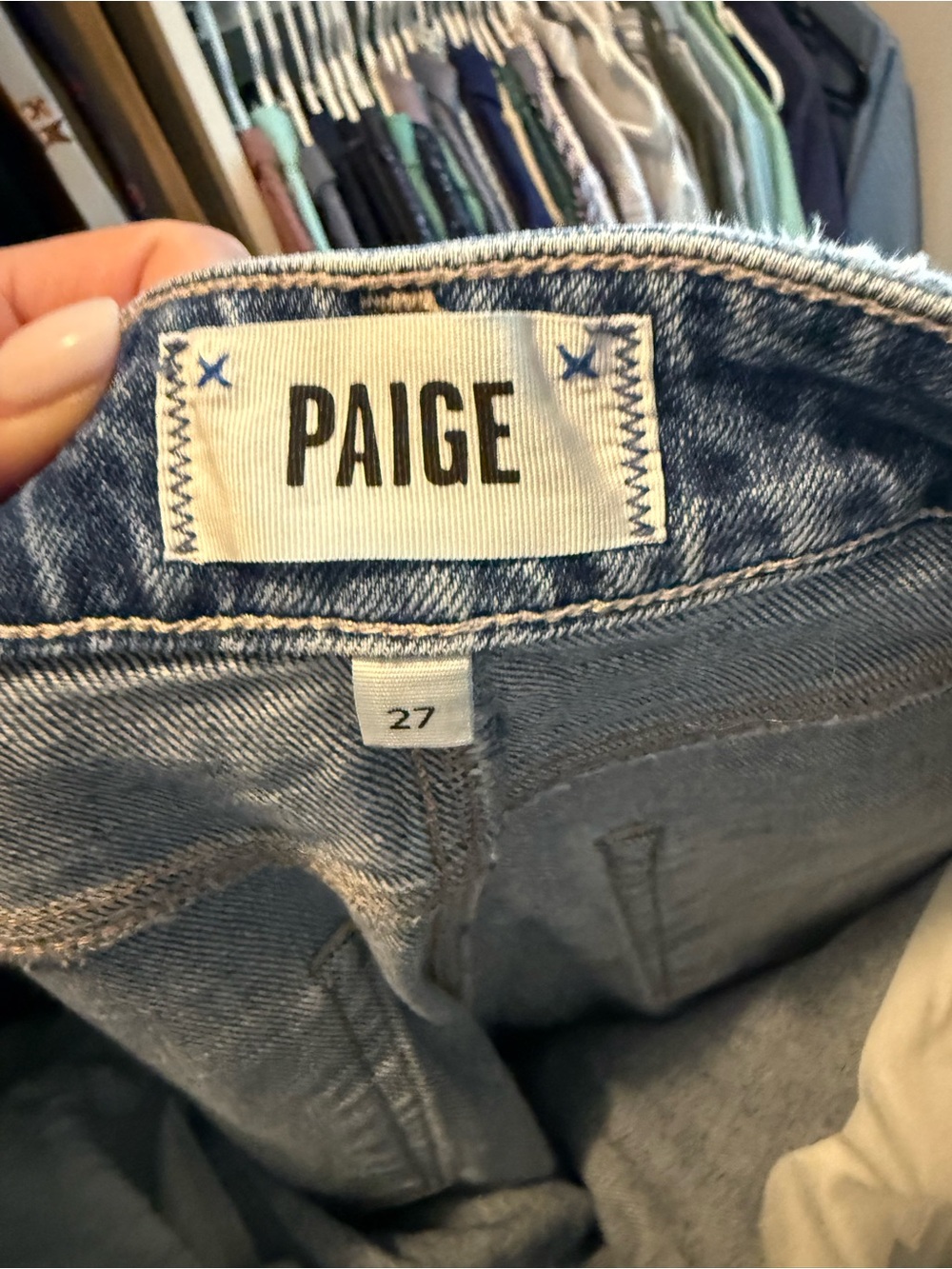 Paige Denim Anessa Wide Raw-Hem Jeans - Picture 3 of 4